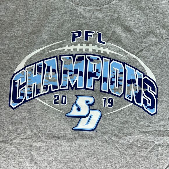 San Diego Toreros Men Shirt Extra Large Gray Short Sleeve Tee 2019 NCAA Football - Picture 2 of 8